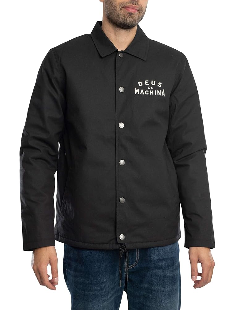 Deus Ex Machina Men's Workshop Coach Jacket, Black, L